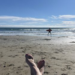 Beachside Rentals, Inc. - My happy feet watching my happy kids frolicking in the water.