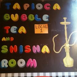 Tapioca Bubble Tea Room - Strange combo, look for this sign at door.
