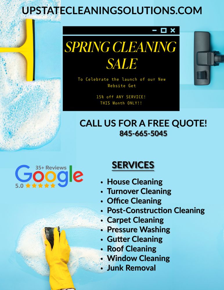 UPSTATE CLEANING SOLUTIONS Updated October 2024 Request a Quote