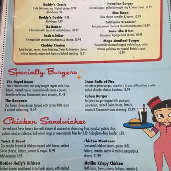 Buddy's Diner - Menu3 - Diners Near Me - Eugene, Oregon