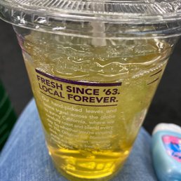 Iced green tea