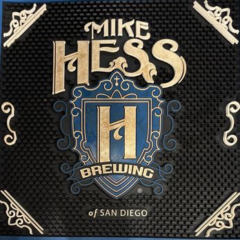 Mike Hess Brewing - Imperial Beach - Mike Hess logo on beer bar mat - Breweries Near Me - Imperial Beach, California Mike Hess Brewing - Imperial Beach - Mike Hess logo on beer bar mat - Breweries Near Me - Imperial Beach, California