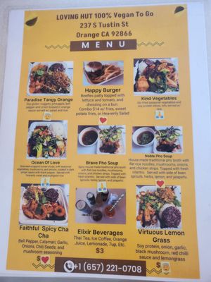 Menu photo 1 Loving Hut Orange, CA