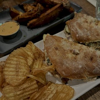 Postino Heights - Tuna sandwich chips sweet potato fries - Wine Bars Near Me - Houston, Texas Postino Heights - Tuna sandwich chips sweet potato fries - Wine Bars Near Me - Houston, Texas