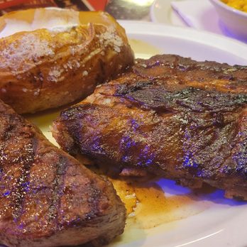 Texas Roadhouse - Sirloin steak and ribs with baked potato - Steakhouses Near Me - Poughkeepsie, New York Texas Roadhouse - Sirloin steak and ribs with baked potato - Steakhouses Near Me - Poughkeepsie, New York