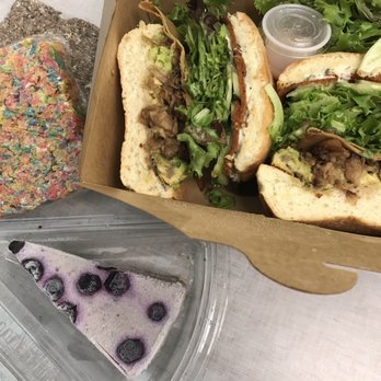 Bronze Cafe - The Vegucated Order (v), The Vegan Cheesecake Slice, The Fruity Pebbles Treat, cocoa pebbles treat - Sandwiches Near Me - Las Vegas, Nevada