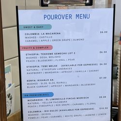Rogue Wave Coffee - Menu Aug 2024