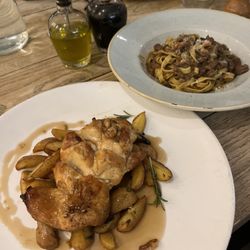Portobello Ristorante Pizzeria - Roast chicken, bolognese pasta