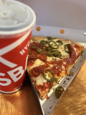 Photo of Sbarro - Santa Ana, CA, US. Jalapeño Pepperoni Pizza