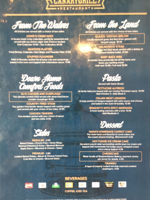 Menu photo 3 Canary Grill Berkeley Springs, WV