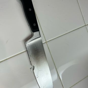 Apex Precision Sharpening - Nasty chip - Knife Sharpening Near Me - La Verne, California