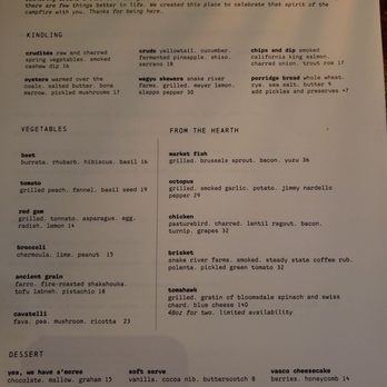 Campfire - Summer menu (July 2022) - New American Near Me - Carlsbad, California Campfire - Summer menu (July 2022) - New American Near Me - Carlsbad, California