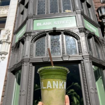 Blank Street Coffee - Iced Pistachio Matcha Latte - Coffee & Tea Near Me - Boston, Massachusetts