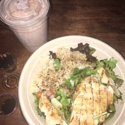 Southwest Chicken Salad Bowl and Protein Banana Smoothie Southwest Chicken Salad Bowl and Protein Banana Smoothie