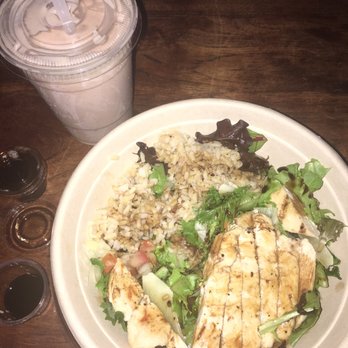Beach Cities Cafe - Southwest Chicken Salad Bowl and Protein Banana Smoothie - Cafes Near Me - Redondo Beach, California Beach Cities Cafe - Southwest Chicken Salad Bowl and Protein Banana Smoothie - Cafes Near Me - Redondo Beach, California