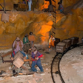 Calico Mine Ride - Miners at work - Amusement Parks Near Me - Buena Park, California Calico Mine Ride - Miners at work - Amusement Parks Near Me - Buena Park, California