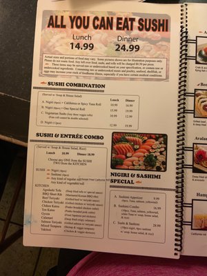 Menu photo 7 Sushi Train Denver, CO