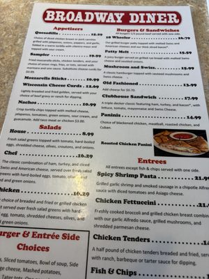 Menu photo 1 Broadway Diner Spokane, WA