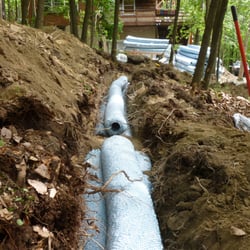 Liberty Excavating - Custom designed Low Pressure Pump system on the top of the mountain in Harpers Ferry