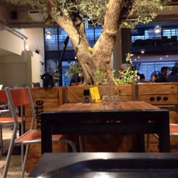 Le Gazette Café - A tree grows in the Center of this lovely space...