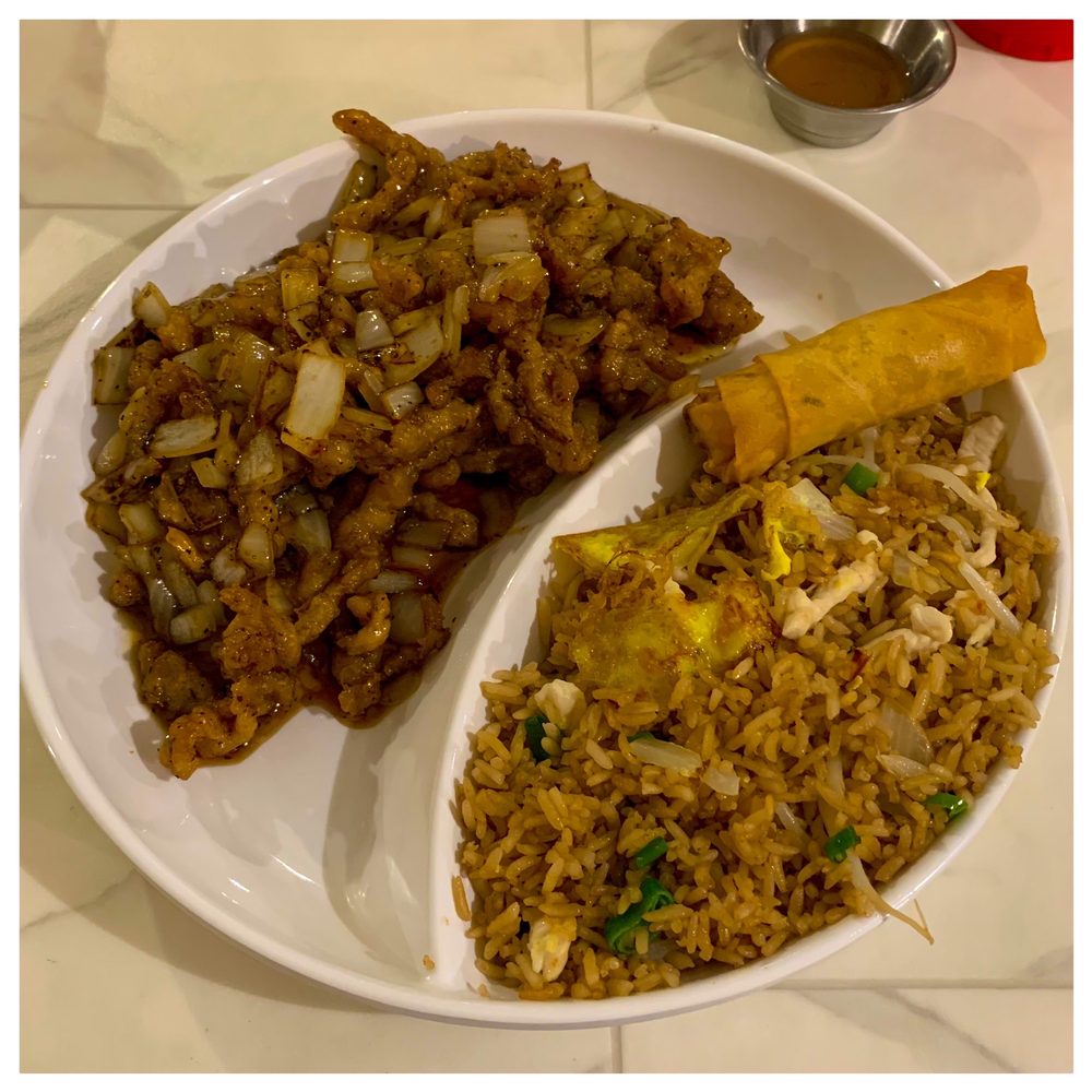 Happy Dragon - L12. Black Pepper Pork Lunch Special - Chinese Near Me - Toledo, Ohio