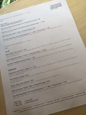 Menu photo 3 Merriweather Coffee + Kitchen New York, NY