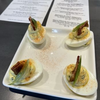 City Vineyard - Deviled eggs- do you want four or six?? - Wine Bars Near Me - Bozeman, Montana