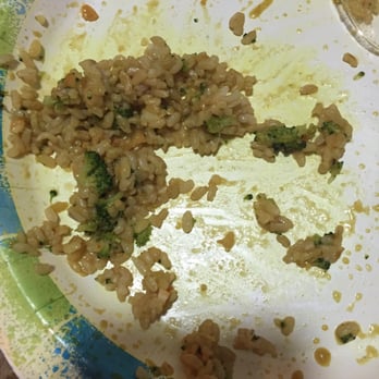 Asian Chef - An almost finished plate courtesy of my son!!! - Chinese Near Me - Long Beach, California