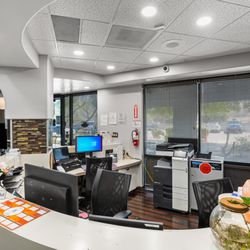 Integrity Pain & Wellness - Front office view of Scottsdale location. This is the front desk. Integrity Pain and Wellness