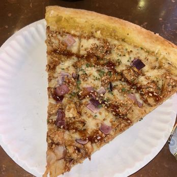 Mikey's Late Night Slice - Slice of Vegan BBQ Chicken* - Pizza Near Me - Dayton, Ohio