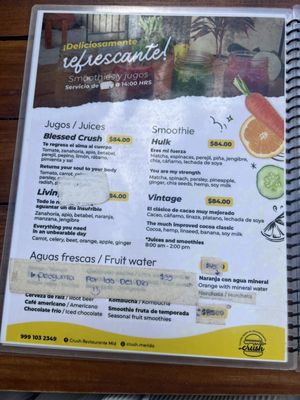 Menu photo 2 crush Mérida, YUC