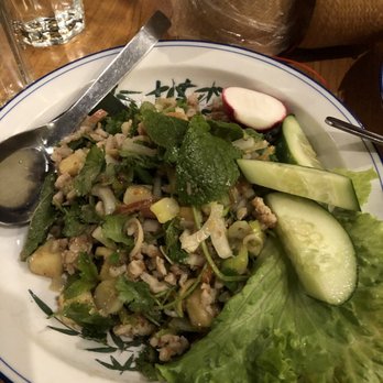 Thip Khao - LAAB E'KAE w/ alligator - Laotian Near Me - Washington, DC, District of Columbia
