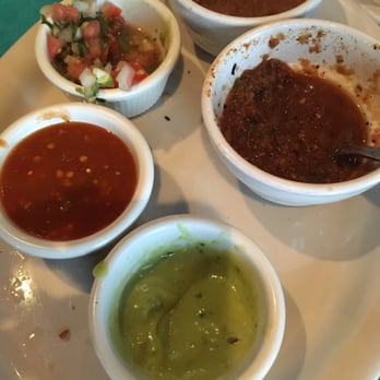 Palenque Grill Loop 20 - The dips that came with our chips - Mexican Near Me - Laredo, Texas