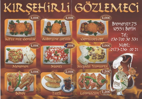 Menu photo 3 Kirsehirli Gözlemeci Berlin, BE Menu photo 3 Kirsehirli Gözlemeci Berlin, BE