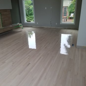 Wildrose Hardwood - Maple hardwood with a Bona White stain. - Flooring Near Me Wildrose Hardwood - Maple hardwood with a Bona White stain. - Flooring Near Me