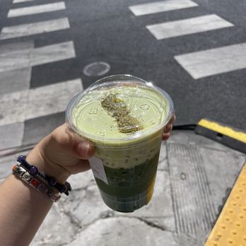 Binge Coffee House - Pistachio matcha latte - Vietnamese Near Me - Berkeley, California Binge Coffee House - Pistachio matcha latte - Vietnamese Near Me - Berkeley, California