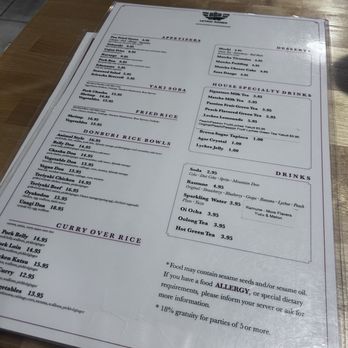 Trio Ramen - Menu - Ramen Near Me - Middleton, Wisconsin