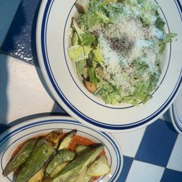 Squash and Caesar salad Squash and Caesar salad