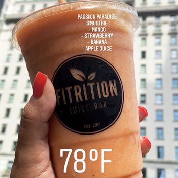 Fitrition - Passion Paradise Smoothie - Juice Bars & Smoothies Near Me - Astoria, New York