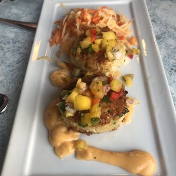 Claytons Siesta Grille - Pan Seared Crab Cakes - New American Near Me - Sarasota, Florida Claytons Siesta Grille - Pan Seared Crab Cakes - New American Near Me - Sarasota, Florida