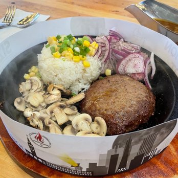 Sizzling Lunch - Hamburger steak $18 - Teppanyaki Near Me - Fremont, California Sizzling Lunch - Hamburger steak $18 - Teppanyaki Near Me - Fremont, California