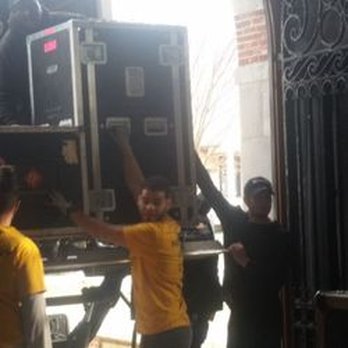 2 Young Studs Moving - Josue, Brandon, and Antwan work the production set of The Bachelorette when the show filmed at the Newport Mansions in '19. - Movers Near Me