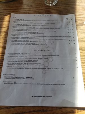 Menu photo 1 Corvina Wine Company Milwaukee, WI Menu photo 1 Corvina Wine Company Milwaukee, WI