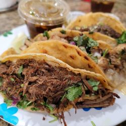 El Toro Loco Food Truck - 3 Taco combo(rice and beans not pictured)