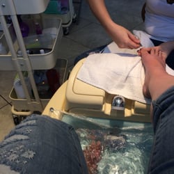 Getting my pedicure