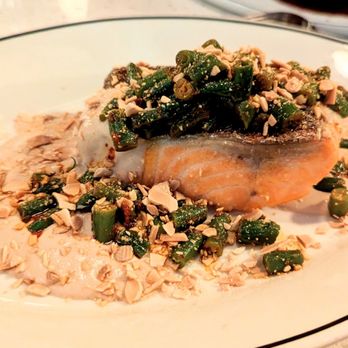 Estelle - Trout amandine. Trout with crispy skin, almonds, green beans. - Cocktail Bars Near Me - Bellingham, Washington Estelle - Trout amandine. Trout with crispy skin, almonds, green beans. - Cocktail Bars Near Me - Bellingham, Washington