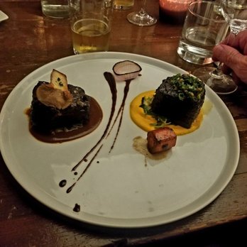 El Dorado Kitchen - Short ribs two ways: salsa and mole - New American Near Me - Sonoma, California