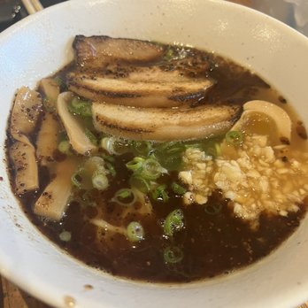 BESHOCK Ramen - Carlsbad - Tonkatsu (black) ramen bowl. If you like garlic, this is your happy place. - Ramen Near Me - Carlsbad, California