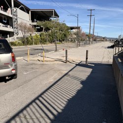 Burbank Airport - South VC Line Metrolink Station - The end of the lot. No access to the street. Awful. You have to back out all the way.