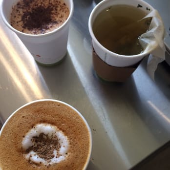 ZOLA Coffee & Tea - Goat Milk Chocolate Latte, Almond Butter Clove, and some hot green tea. The almond butter clove was a big surprise, in a good way. - Coffee & Tea Near Me - Wilmington, North Carolina ZOLA Coffee & Tea - Goat Milk Chocolate Latte, Almond Butter Clove, and some hot green tea. The almond butter clove was a big surprise, in a good way. - Coffee & Tea Near Me - Wilmington, North Carolina